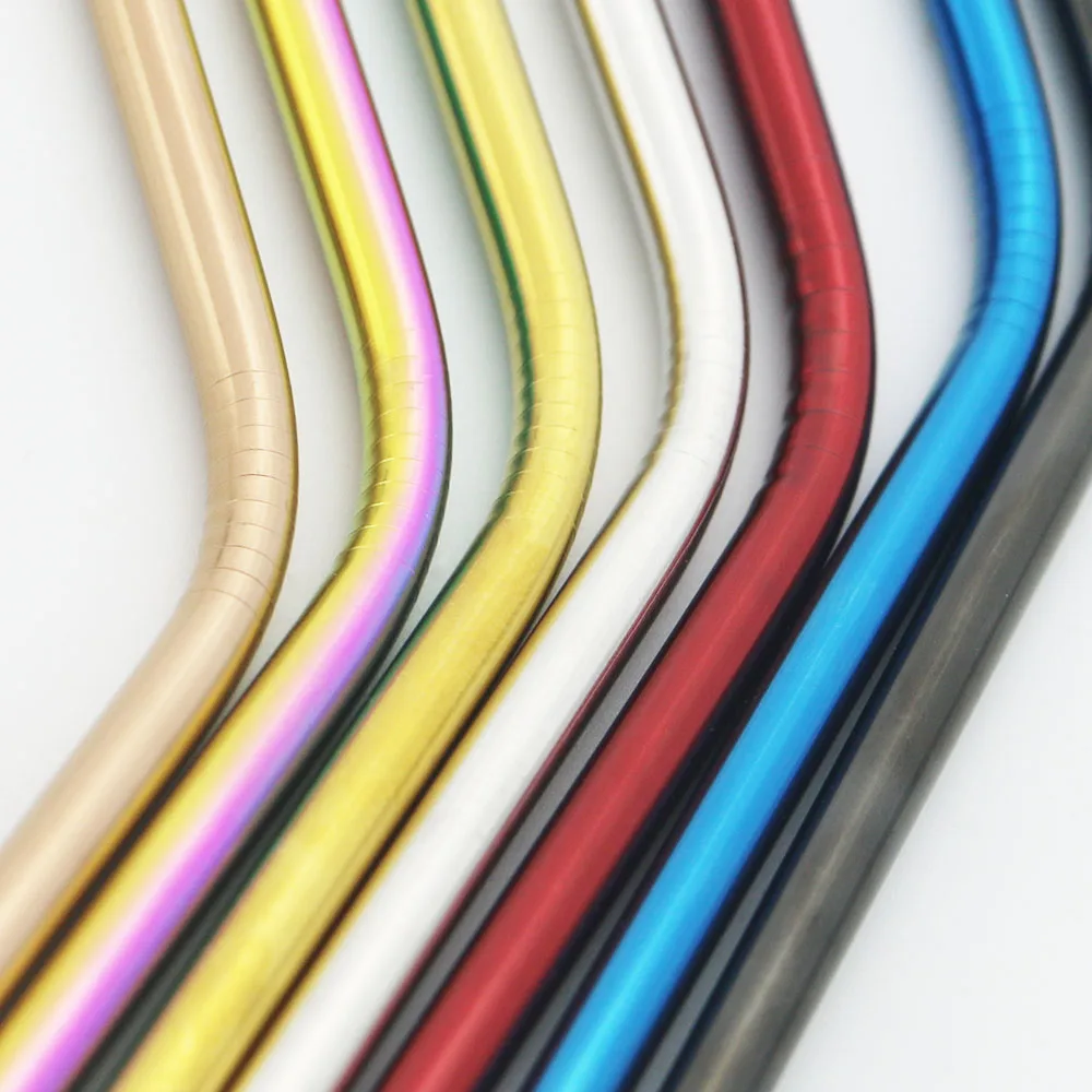 

Stainless Steel Set Straws Food Grade Metal Straw 1 Brush 1 Bends 1 Straight Tubes Suit For Glass Cup Mason Cup Mug Dropshipping