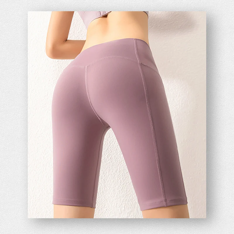 

Seamless Sports Yoga Shorts Women Workout Running Short Leggings Quick Dry Yoga Long Shorts Tummy Control Gym Shorts Sportswears