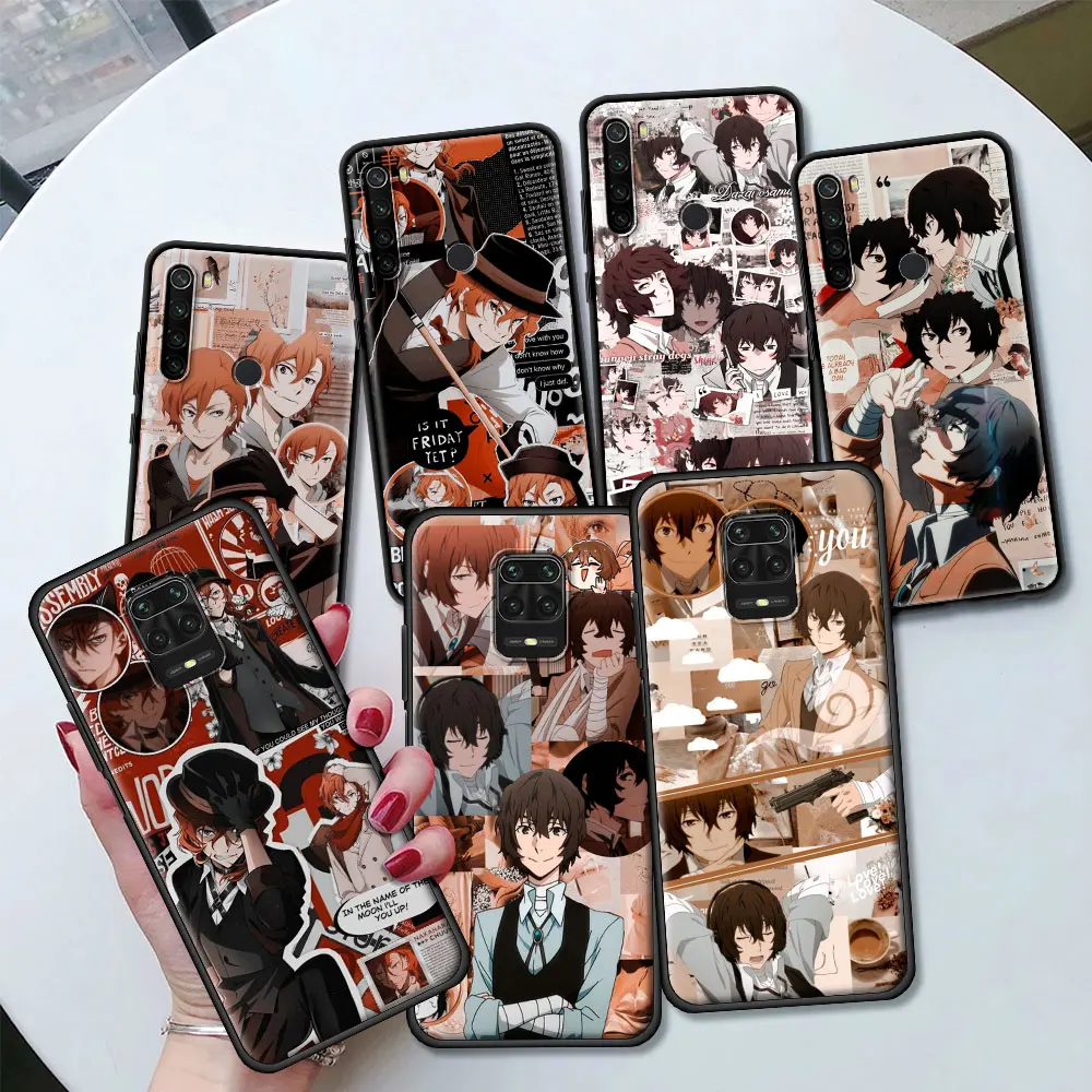 Силиконовый чехол Bungo в стиле аниме для Xiaomi Redmi Note 9S 9 8 Pro 8T 8A 9A 9C 9i 7 7A K40 6A задняя