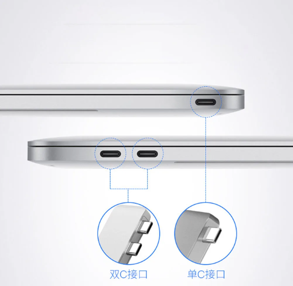 Новейшая мода утилита 7в1 Тип C USB C двойной адаптер 3,1 порт TF кардридер 4K HDMI для MacBook Pro