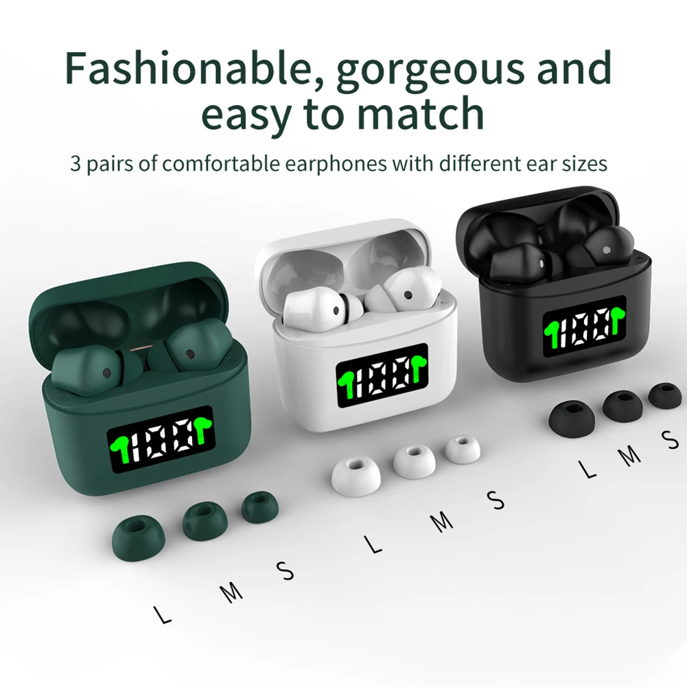 TWS Bluetooth 5 2 наушники беспроводные вкладыши для Xiaomi Redmi Air бас стерео светодиодный