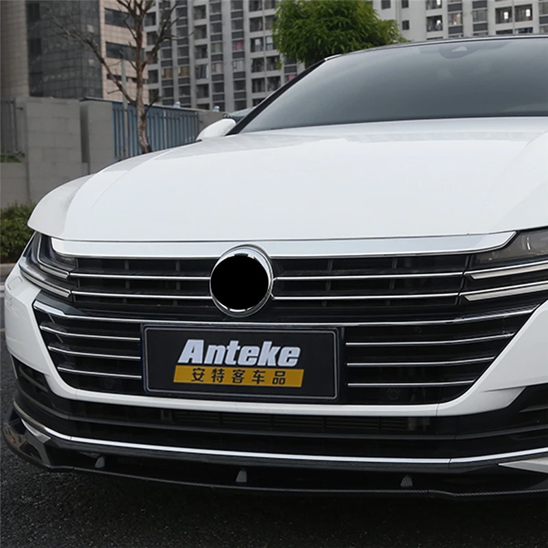 Carманго для Фольксваген Arteon автомобильный Стайлинг передний колпак-Решетка Логотип Крышка Накладка наклейка хромированная накладка внешние аксессуары