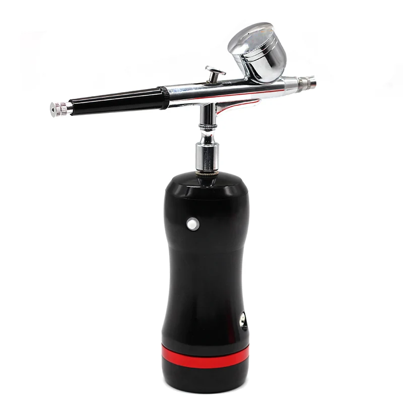 Multi-Purpose Airbrush Air Compressor Kit Dual Action 0.3mm Nozzle Paint Spray Gun Portable Brush Set Battery Charger | Инструменты