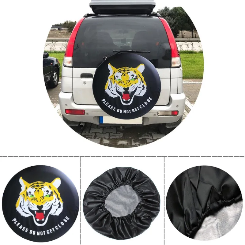 Черная защитная накладка на колесо запасного колеса из ПВХ для Jeep Hummer Nissan Suzuki