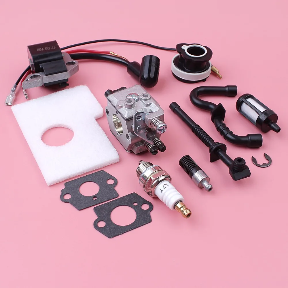 Carburetor Ignition Coil For Stihl MS180 MS170 018 017 Walbro Carb Oil Fuel Hose Air Filter Intake Manifold Chainsaw Spare Part |
