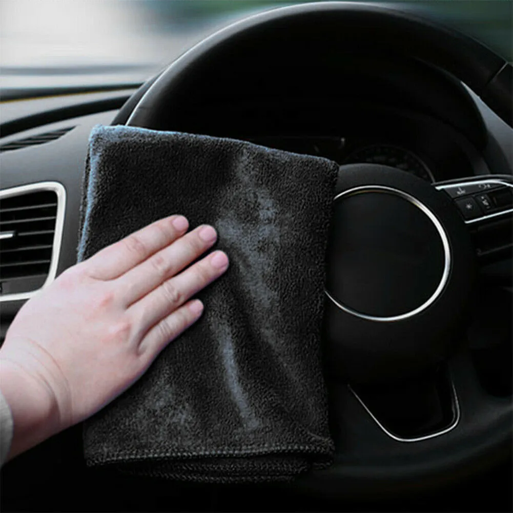 

10pcs Car Cleaning Cloth 40x40cm Comfortable Economical Gift Microfiber