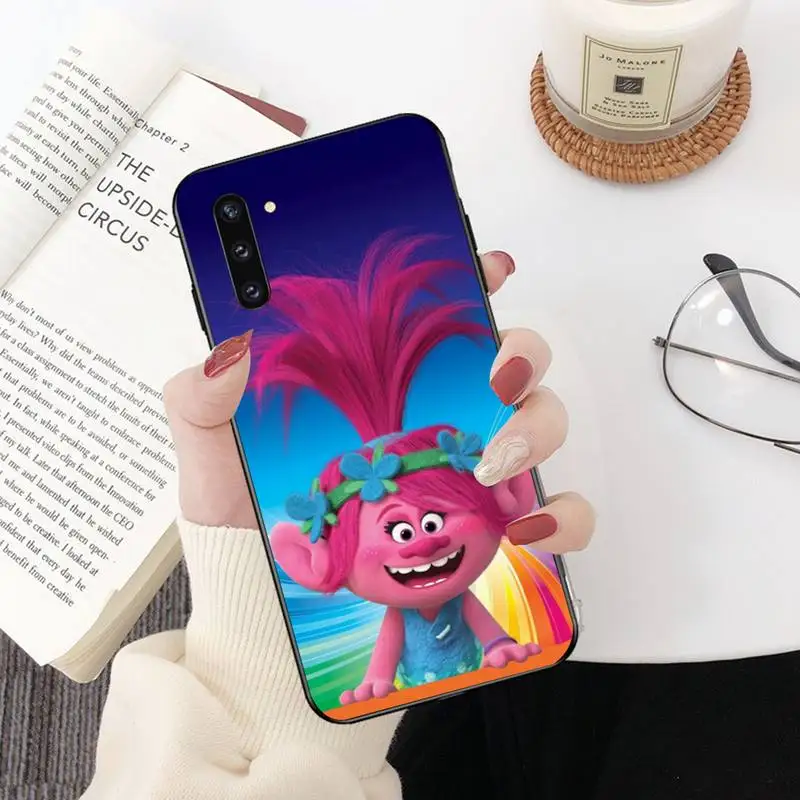 

NBDRUICAI Trolls World Tour 2020 Black TPU Soft Rubber Phone Cover For Samsung Galaxy J7 J8 J6 Plus 2018 Prime Note 7 8 9 10 pro