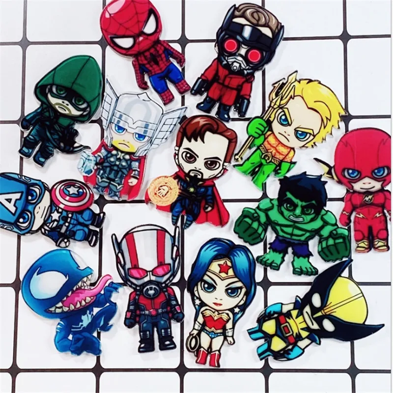 Комплект из 1 предмета Америка hero мультфильм значков на булавке Kawaii значок рюкзак