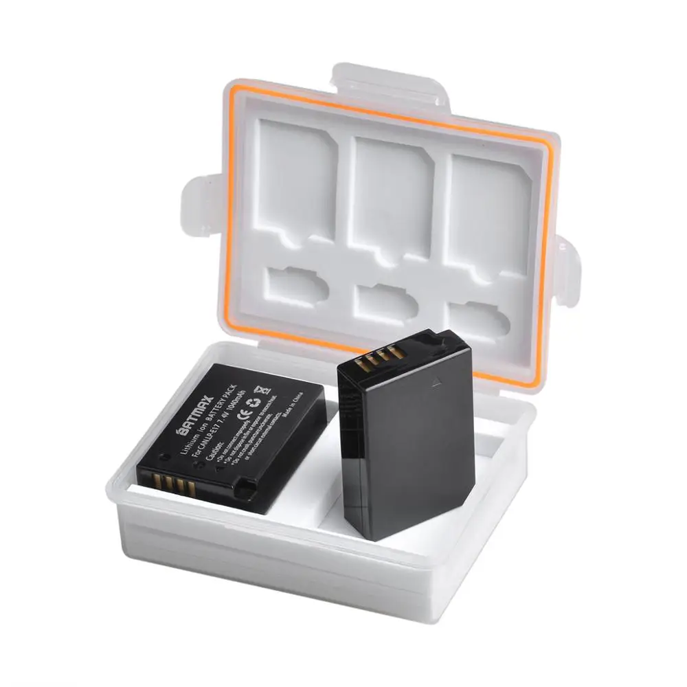 Аккумулятор LPE17 для камеры 2x1040 мАч с ЖК-дисплеем двойным USB зарядным устройством
