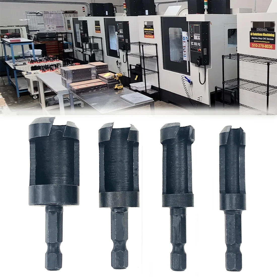 4 шт./компл. пробковое сверло с шестигранным хвостовиком резак для отверстий