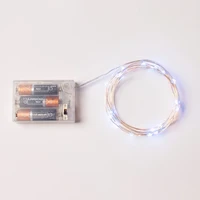 100pcslot 3aa battery powered 2m 20 led copper string fairy lights christmas holiday lighting