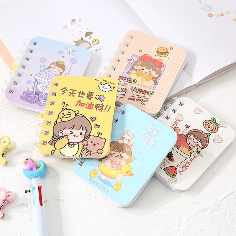 

Stationery Office Accessories Cartoon Rollover Coil This Student Portable Pocket A7 Small Notebook Notepad Mini Notebook Journal