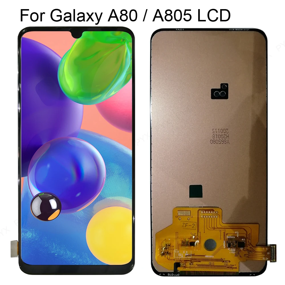 Для Samsung galaxy A80 A805 A805FD SM-A805FD ЖК-дисплей + сенсорный экран в сборе для A90 A905 LCD