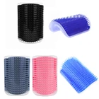 Угловая Расческа для домашних животных, массажная Расческа для самостоятельного массажа, расческа для кошек, потрите лицо с щеточкой, детали для кошек, товары для домашних животных, Прямая поставка