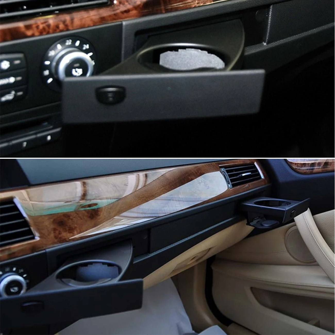 

Car Cup Holder Stretchable Front Left/Right Drink Rack For BMW E60 E61 5 Series 520i 525i 528i Cup Stands Car Accessories