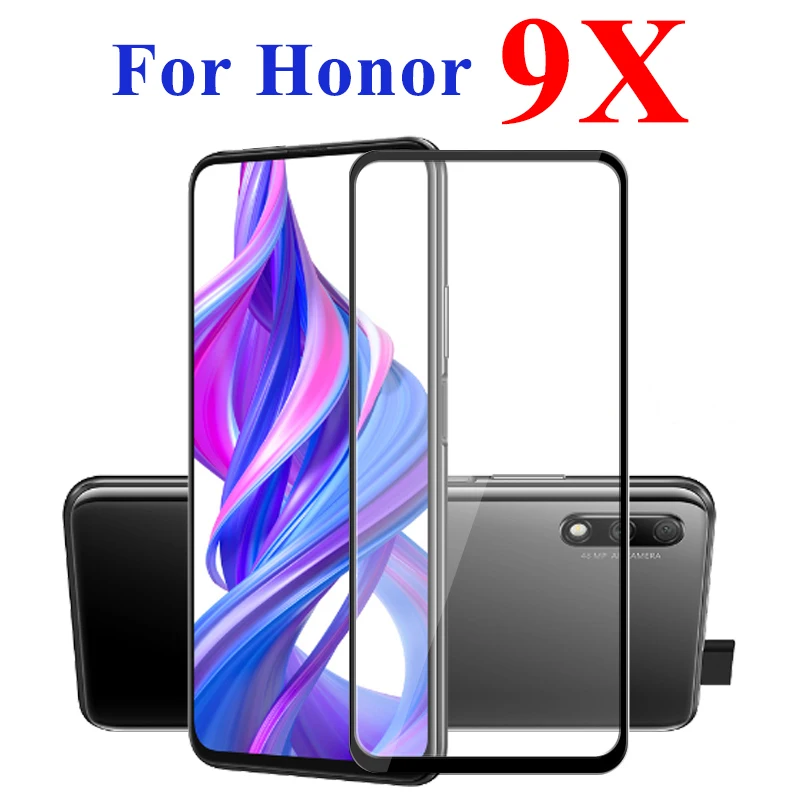 Закаленное стекло с полным покрытием для huawei Honor 9X 9 X Защитная пленка 9x X9