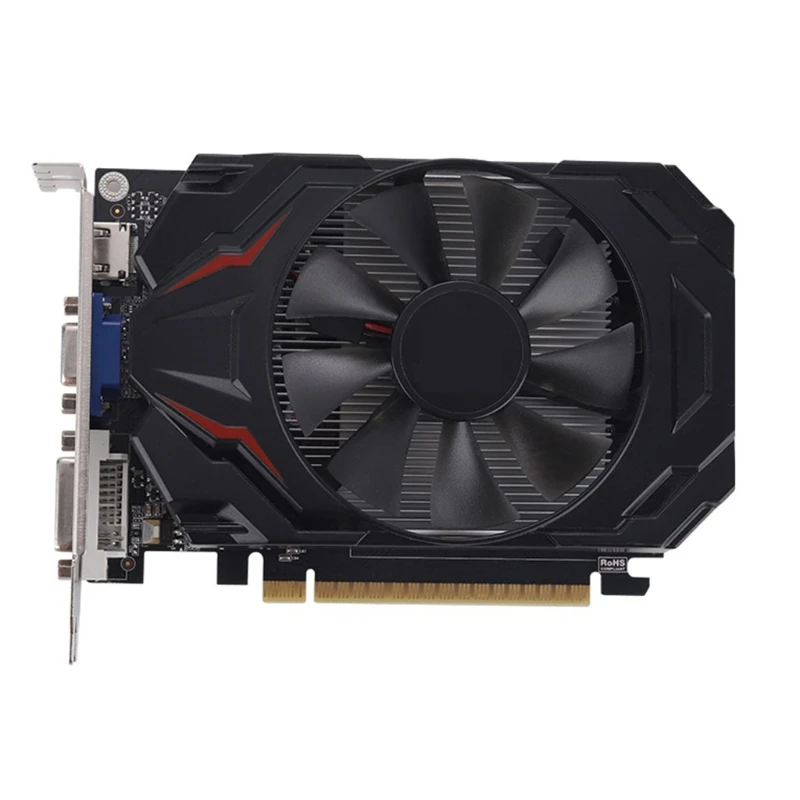 Computer Graphic Card NVIDIA GTX 650 1GB GDDR5 128-Bit PCIE 3.0 HDMI-Compatible DVI-D Interface W/ Twin Cooling Fan