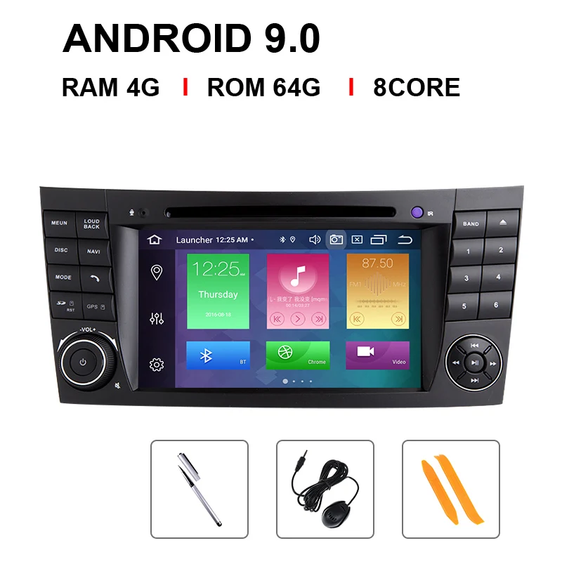 8 Core 64 ROM DSP 2 din Android 9 автомобильный DVD мультимедиа для Mercedes Benz e-класс W211 E200 E220 E300E350 E240E280 CLS класс W219 gps Радио Аудио - Цвет: 8 Core 64 ROM