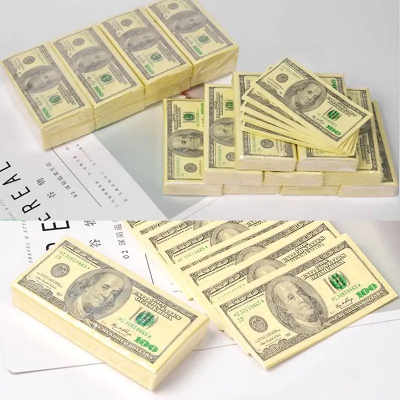 8 упаковок креативная бумага для салфеток 100 долларов сырая древесная масса