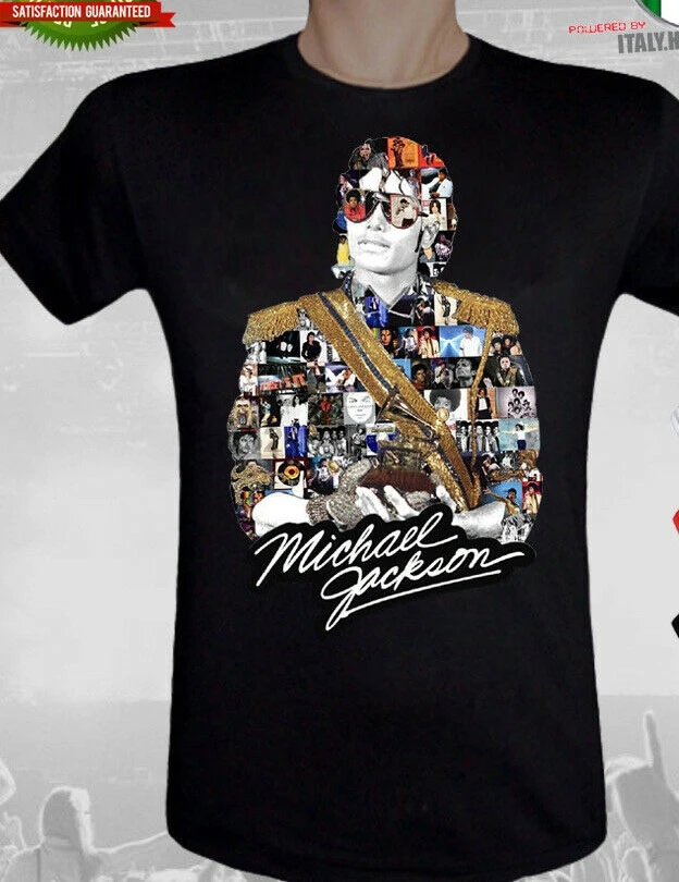 Футболка Майкл Джексон дань король поп музыки Bad Mj новые унисекс Забавные топы