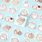 Набор наклеек для скрапбукинга, 45 шт., креативные милые Толстая мышка наклейки, скрапбукинг, подарок для девушки, школьные принадлежности