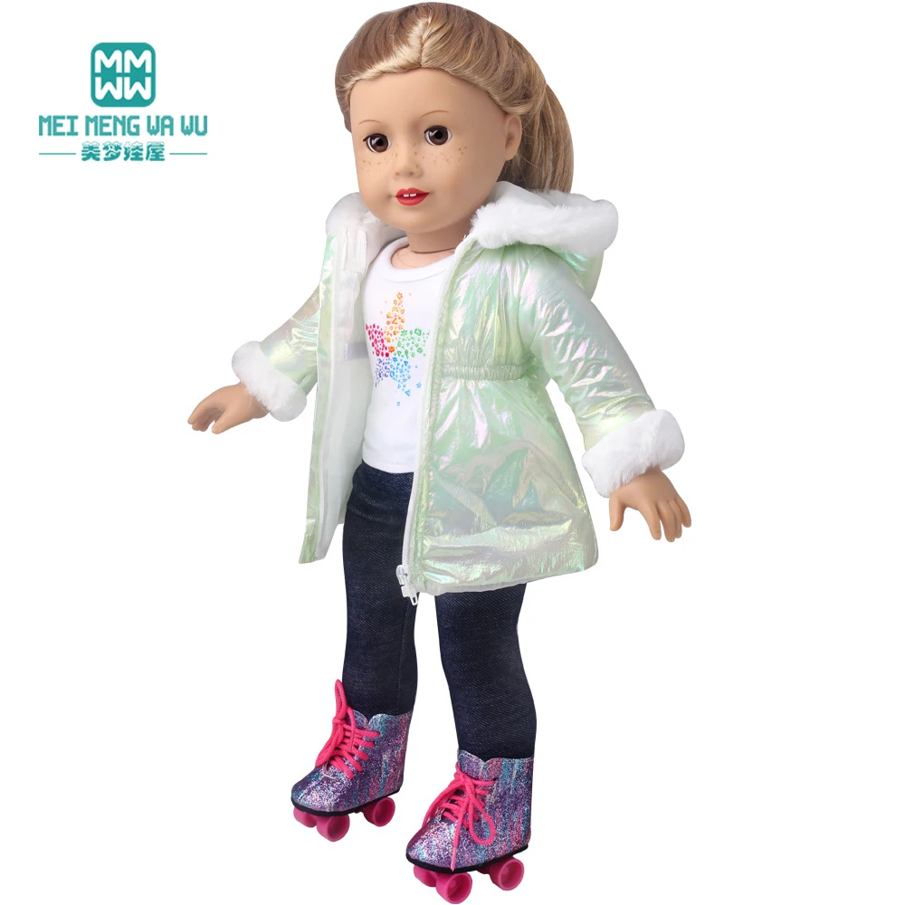 Одежда для куклы подходит американских кукол 18 дюймов 45 см модные пуховики