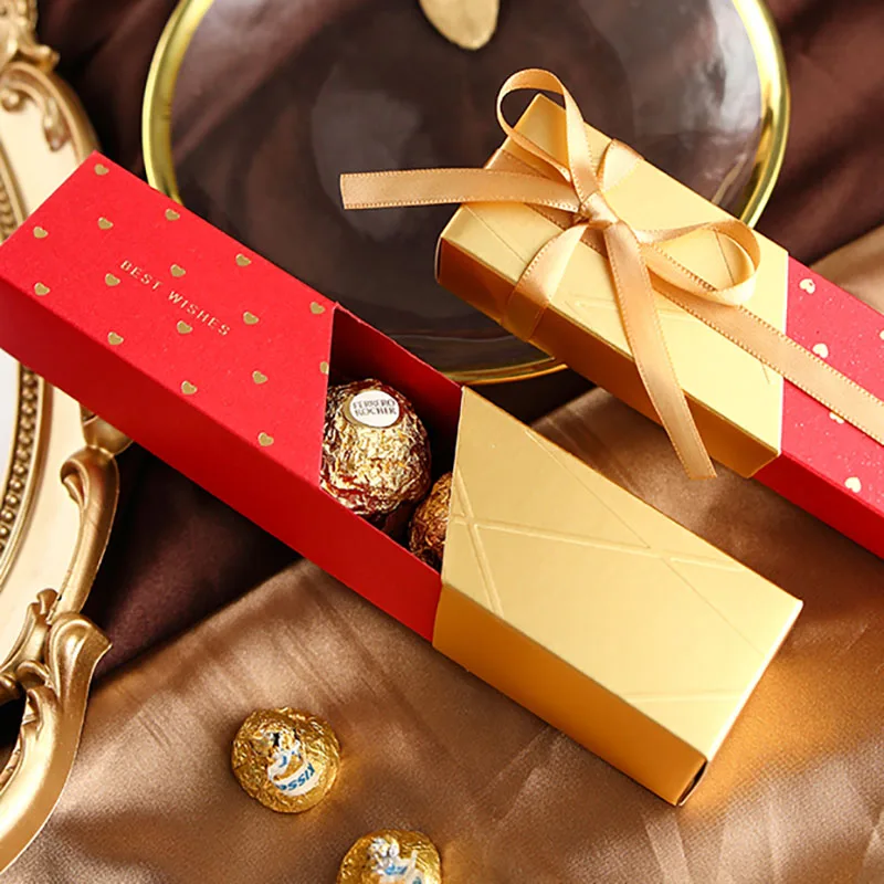 10 шт. коробка для шоколада подарок на свадьбу конфет помада прямоугольный