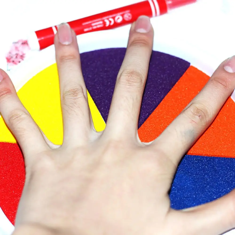 Забавная чернильная прокладка для печати DIY Finger Painting Craft Cardmaking для детей Монтессори Рисование 0-12 месяцев Детские игрушки