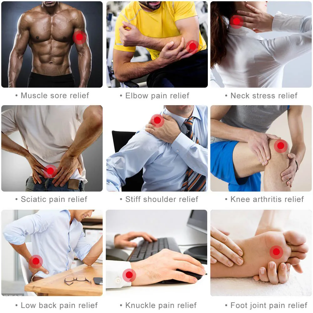 Стимулятор мышц Tens ABS Цифровая терапия акупунктурный массаж облегчение боли
