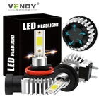 2 шт. светодиодный головной светильник лампочка H11 H8 H9 9006 HB4 9005 HB3 H4 H7 H1 H3 туман светильник лампа для peugeot 206 307 407 508 308 406 301 5008 2008