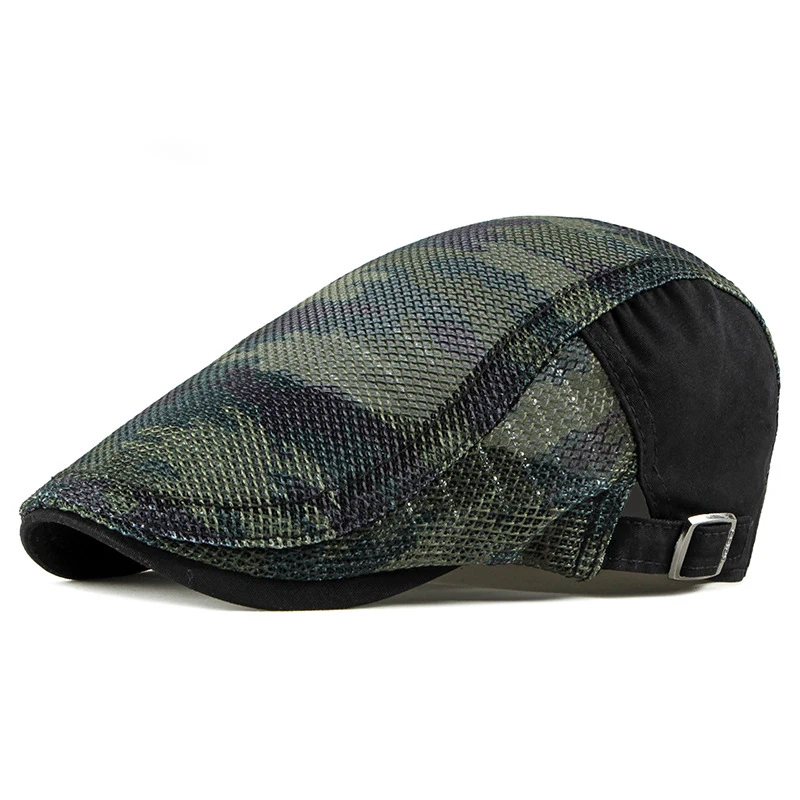 

Head Cap Men Newsboy Cap Casual Camouflage Cap Mesh Outdoor Jungle Hunting Snapback Hat For Men Bone Dad Gadsby