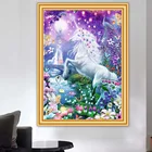 Diy 5D алмазная картина сказочное животное и Единорог Вышивка крестом полная Алмазная вышивка Мозаика Искусство Картина Стразы Декор