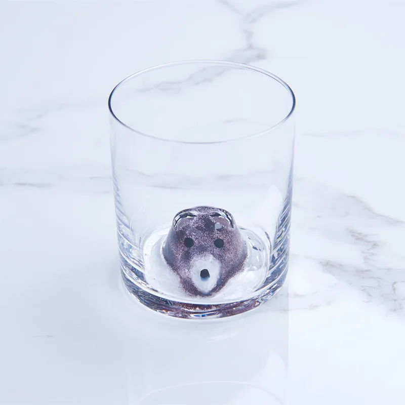 400 мл Мультяшные животные стеклянная Нижняя 3D Медведь Лиса ручной работы кофейные чашки и кружки для подарка чайная чашка для вина кружка японский стиль
