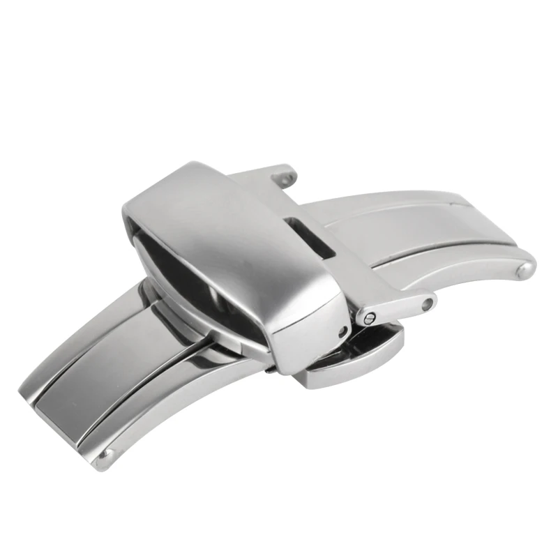 Автоматическая застежка-бабочка браслет из нержавеющей стали с двойным кликом