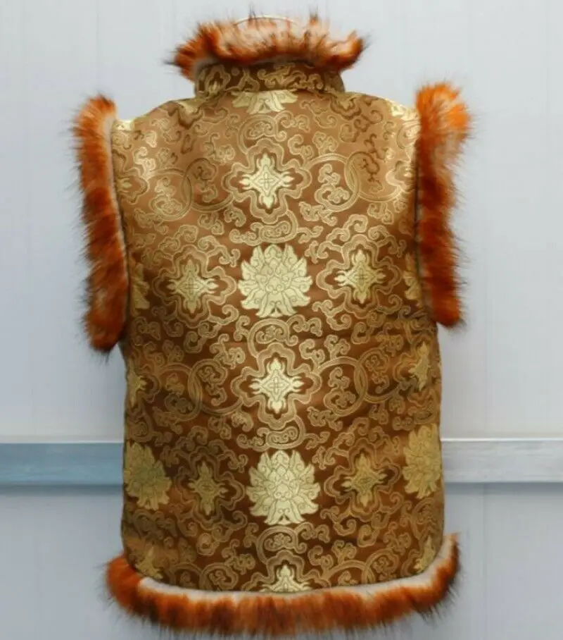 Древний китайский император дворцового музея зимний жилет из искусственного