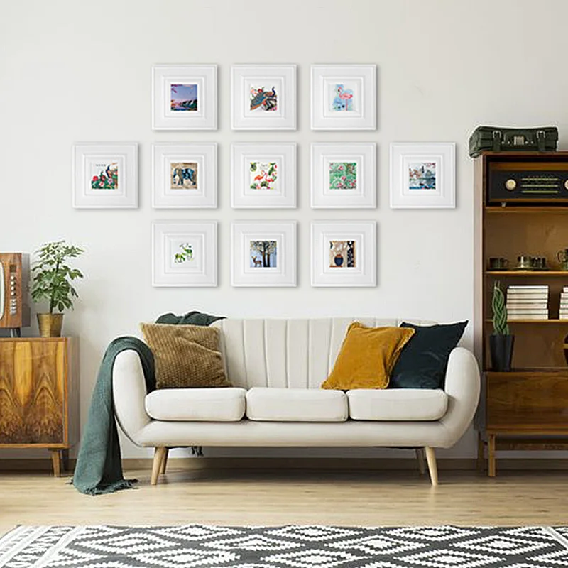 Квадратная декоративная живопись гостиной Ins зеленое растение в скандинавском