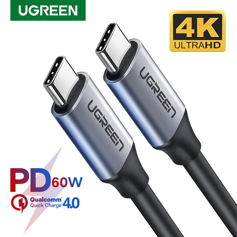 Ugreen Тип USB c 3.1 USB c штекерным Тип-C кабель Мужской быстро Зарядное устройство кабель для сяо 4c Nexus 5x, nexus 6 P, OnePlus 2, zuk Z1, Nokia N1