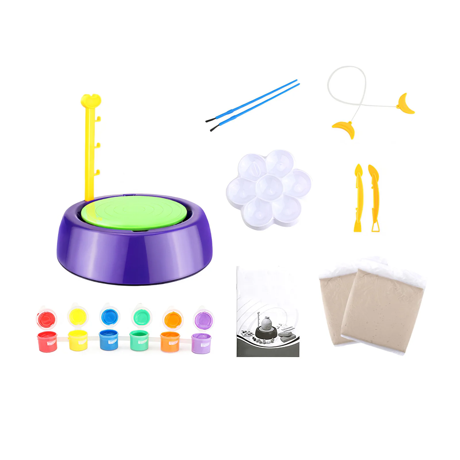 

Children Ceramic Pottery Wheels Pottery Making Machine Toy DIY Arts Crafts Clay Machine Electric Pottery Wheel Toys For Ceramic