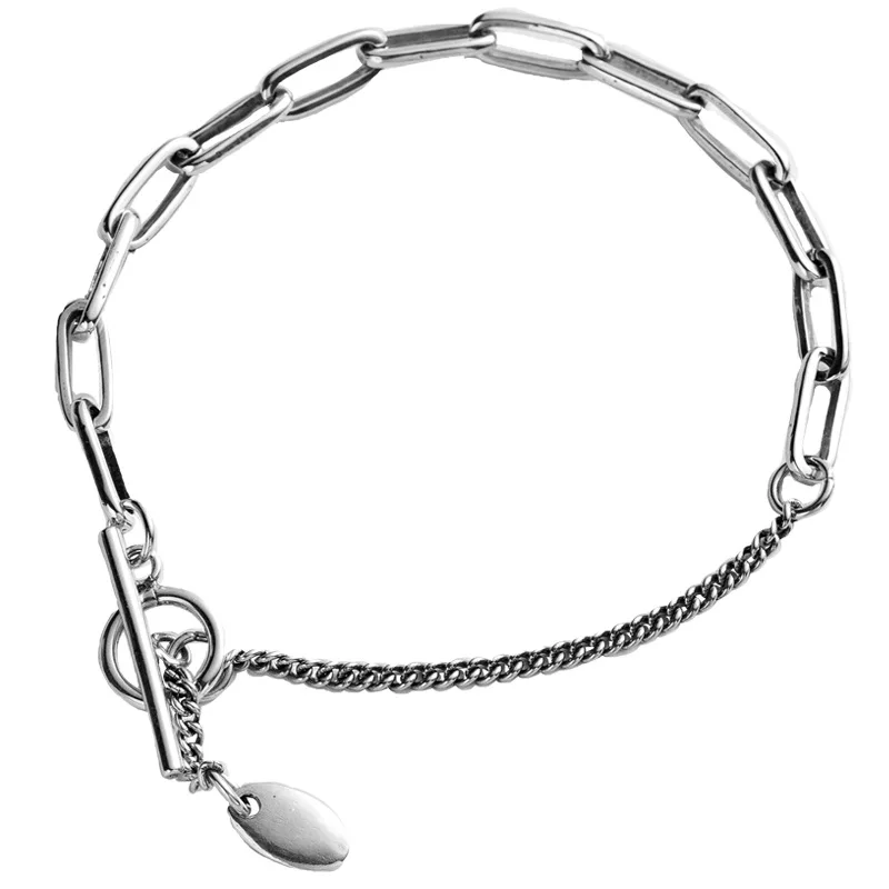 Женский серебряный браслет-цепочка Kinel винтажный браслет из тайского серебра 925