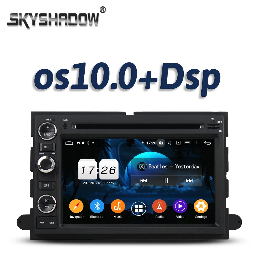 DSP для Ford Fusion Explorer F150 Edge погрузка 2006-2009 Android 11 2G 4-ядерный автомобильный DVD-плеер GPS