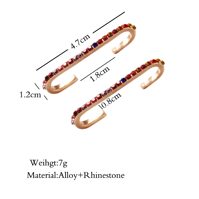 Серьги-клипсы Welback без пирсинга клипсы для женщин из сплава цветное стекло модные