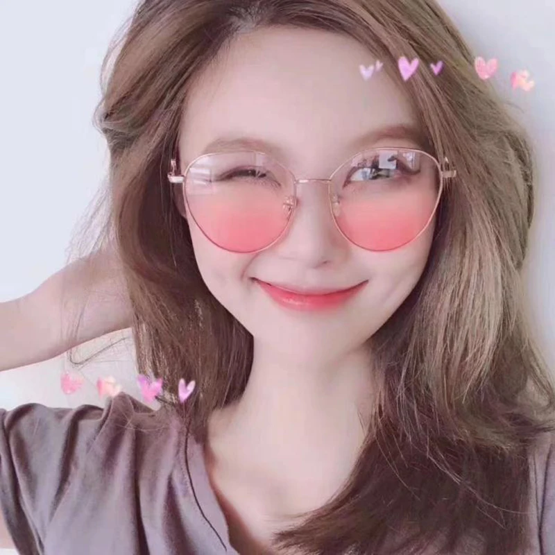 Женские солнцезащитные очки для близорукости с градиентными розовыми линзами 0 1