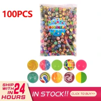 100pcslot children toy mixed bouncing balls rubber outdoor bath toys child sports games elastic juggling jumping balls