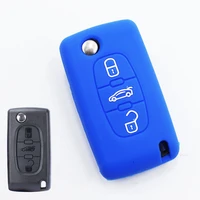 3 buttons car flip key cover case for peugeot 207 307 308 407 408 sw berlingo for citroen c3 c4l c5 c6 picasso car accessories