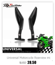 Мотоцикл черный " Круглый 7/8" Ручка Бар Конец Зеркала Кафе RACER BOBBER CLUBMAN