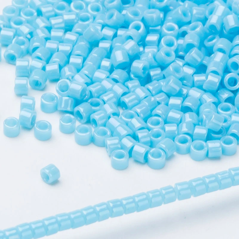 miyuki-DB215 Тайдиан Miyuki Delica Seed Bead 11/0 для Broderie De Perles Francaises непрозрачный белый DB200 1,6x1,3 мм около 1000 штук - Цвет: miyuki-DB215