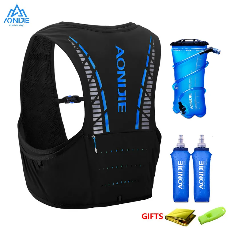 AONIJIE Men Women Trail Running Backpack 5L Lightweight Hiking Racing Cycling Marathon Hydration Vest Rucksack Optional Bottles