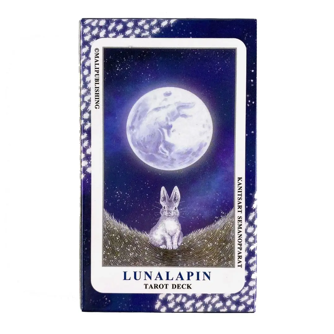 

Новые карты луна кролик Таро палуба игры английская версия семейвечерние партия настольная игра гадания судьба Таро карты