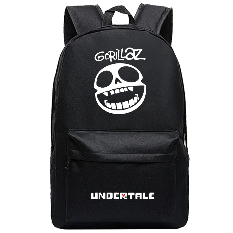 Undertale Frisk Sans Студенческая школьная сумка на плечо Косплей рюкзак Teentage дорожный