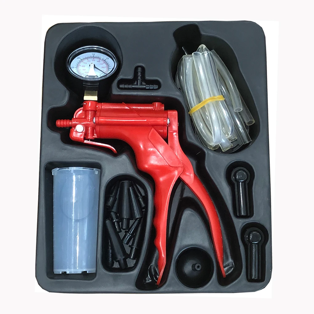 

Hand-held Brake Bleeder Kit Hand-held Vacuum Pump Automotive Vacuum Pump with Gauge hand held suction pumps, fluid transfer tool